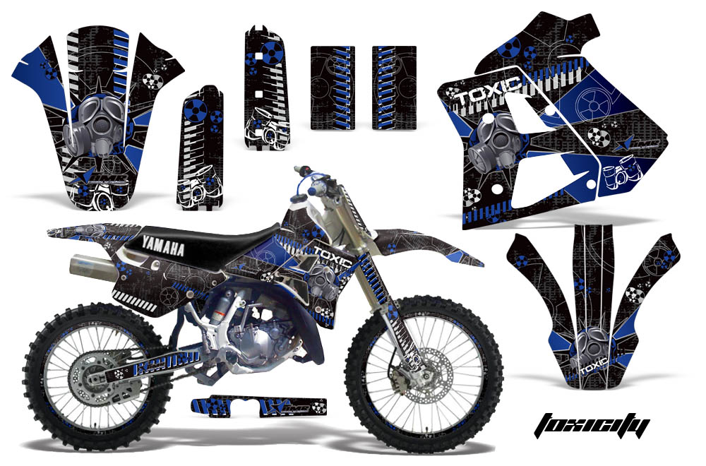 Yamaha WR250z 91-93-Graphics Kit Decal Toxicity U K NPs